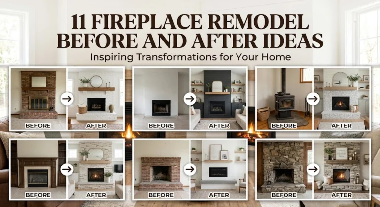 11 Fireplace Remodel Before and After Ideas