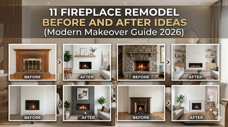 11 Fireplace Remodel Before and After Ideas (Modern Makeover Guide 2026)