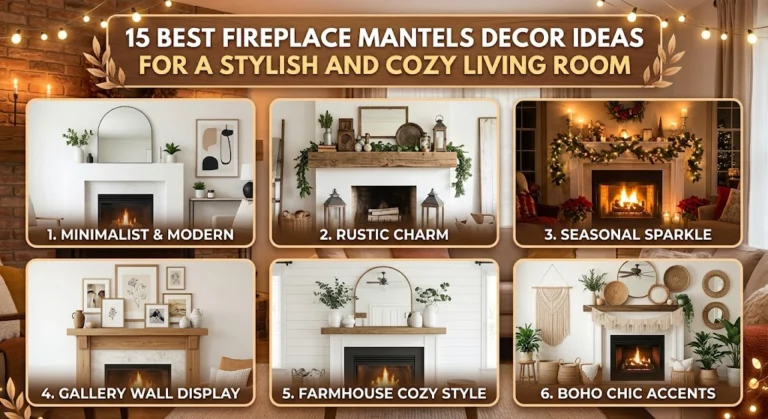 15 Best Fireplace Mantels Decor Ideas for a Stylish and Cozy Living Room