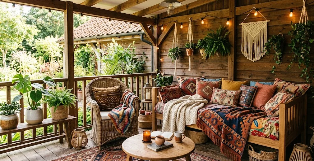 Add Colorful Boho Textiles