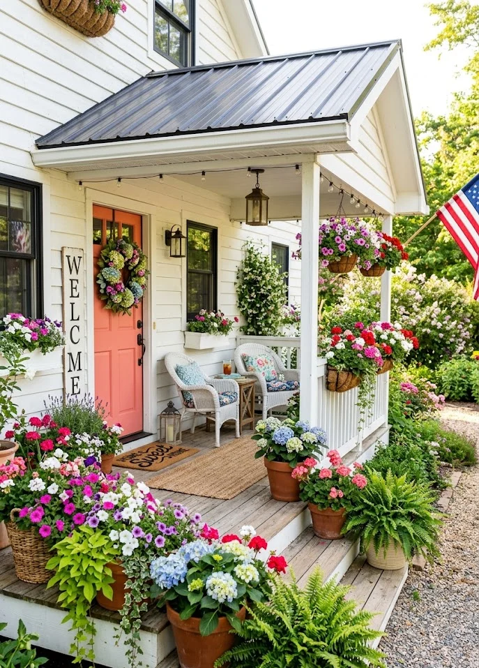 Add Colorful Summer Flower Planters
