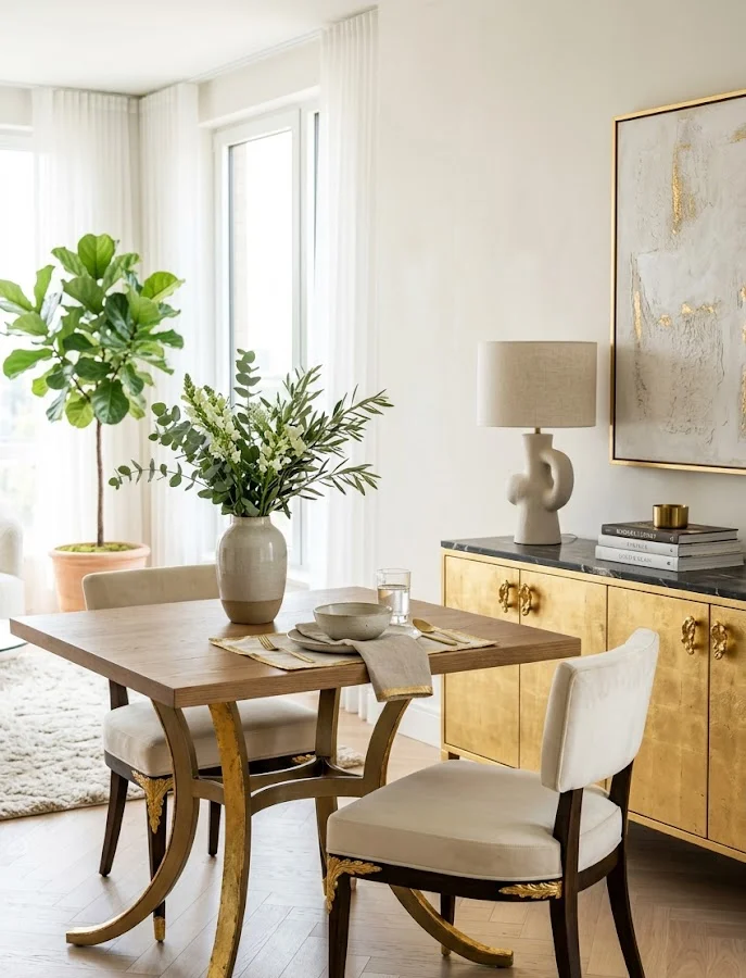 Add Metallic Leaf for Luxury Appeal