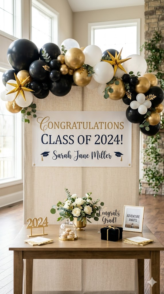 Balloon Garland Banner Backdrop
