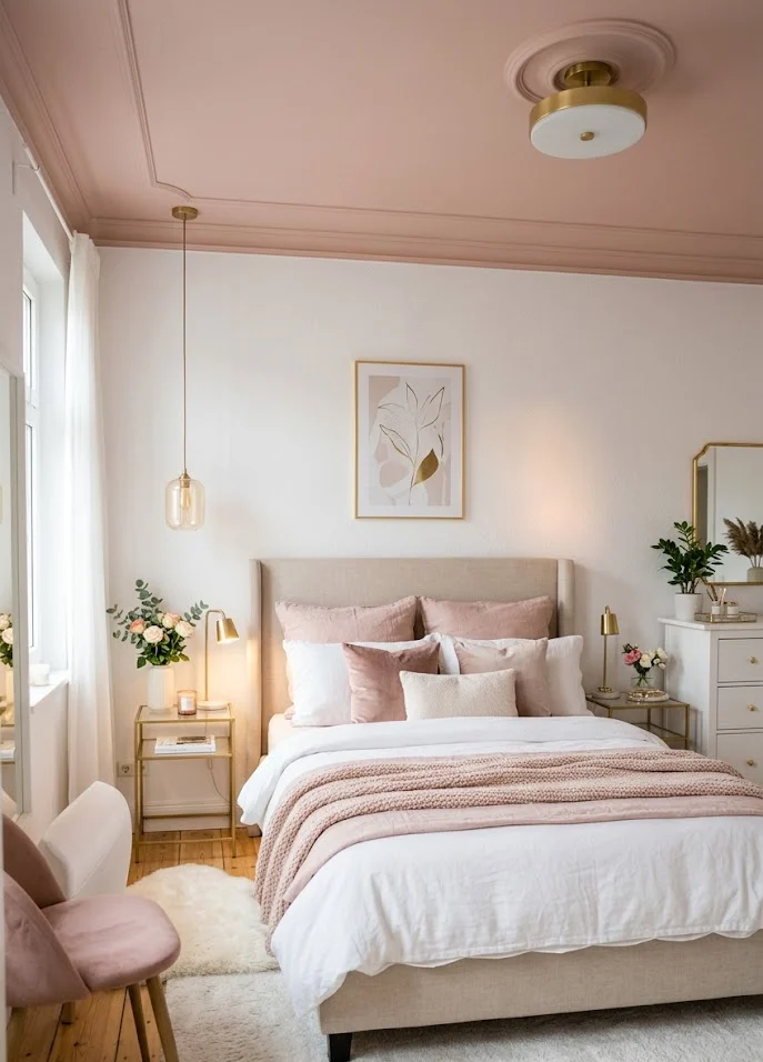 Blush Pink Ceiling