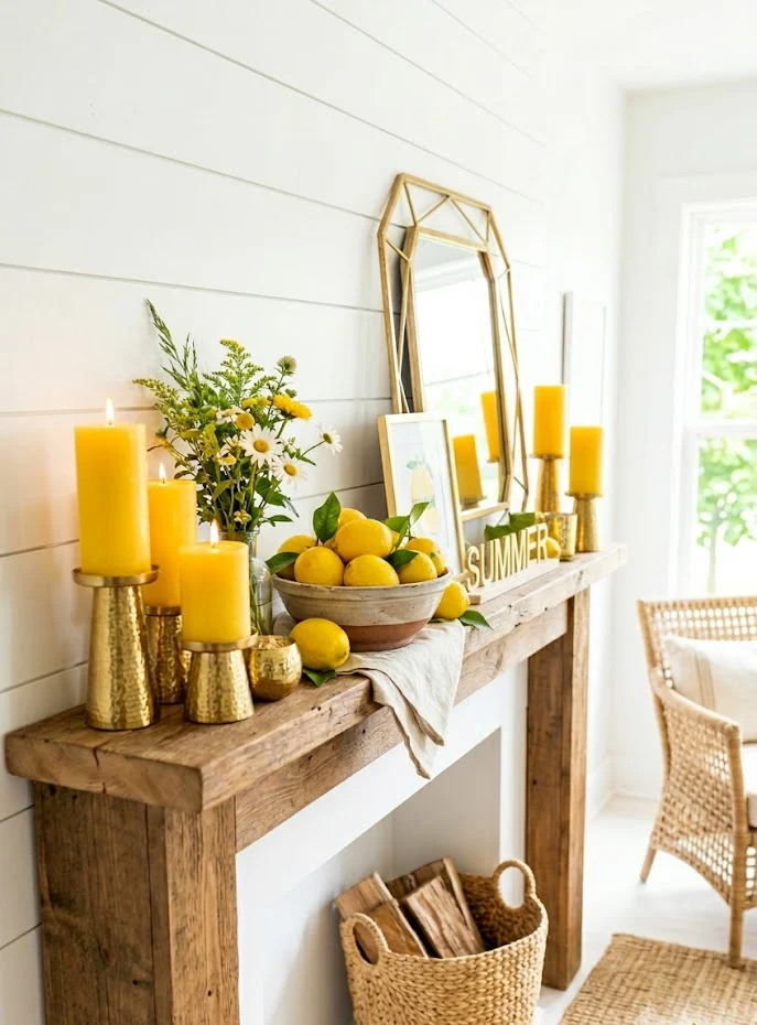 Citrus and Sun-Drenched Accents
