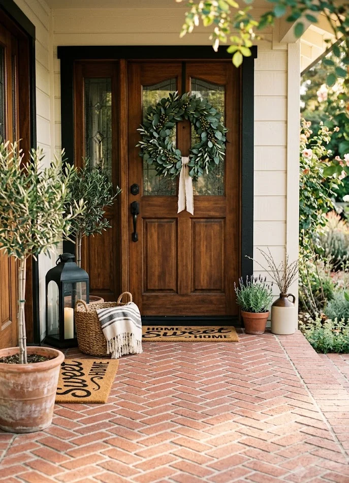 Cozy and Rustic Brick Flooring