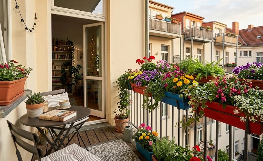 Decorate With Railing Planters