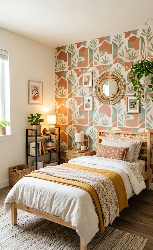 Decorate with Peel-and-Stick Wallpaper