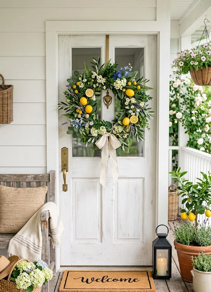 Decorate with a Summer Wreath