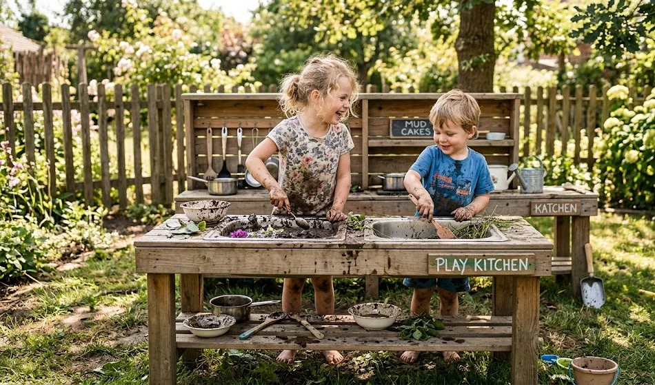 Double Sink Mud Kitchen