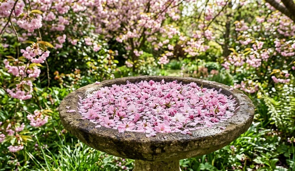 Floating Flower Petal Display