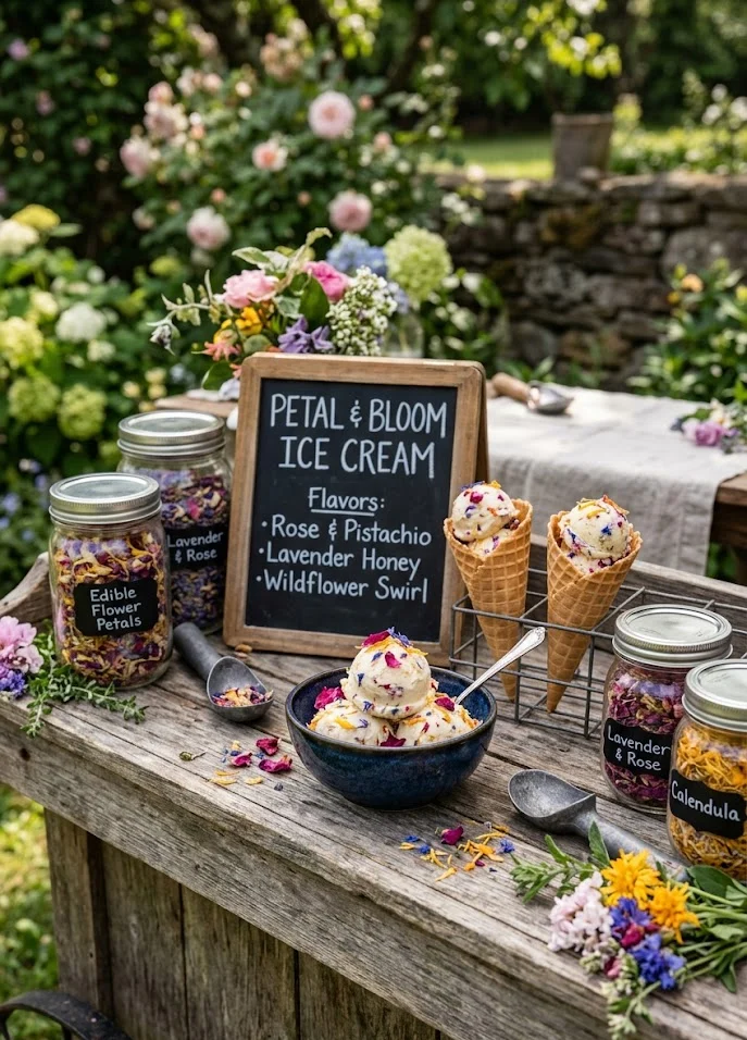 Flower Ice Cream Stand
