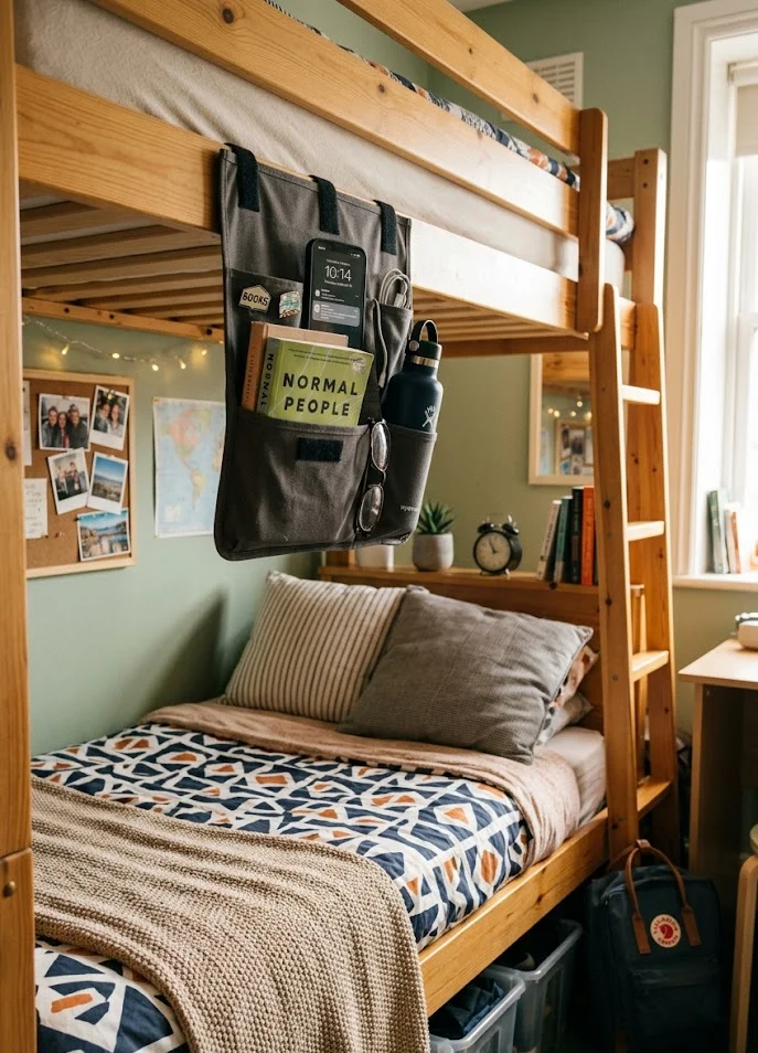 Install Bedside Storage Organizers