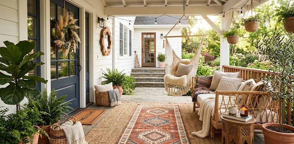Layer Outdoor Rugs for a Cozy Foundation