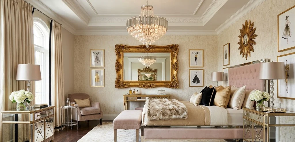 Mirrors, Metallic Finishes, and Luxurious Shine