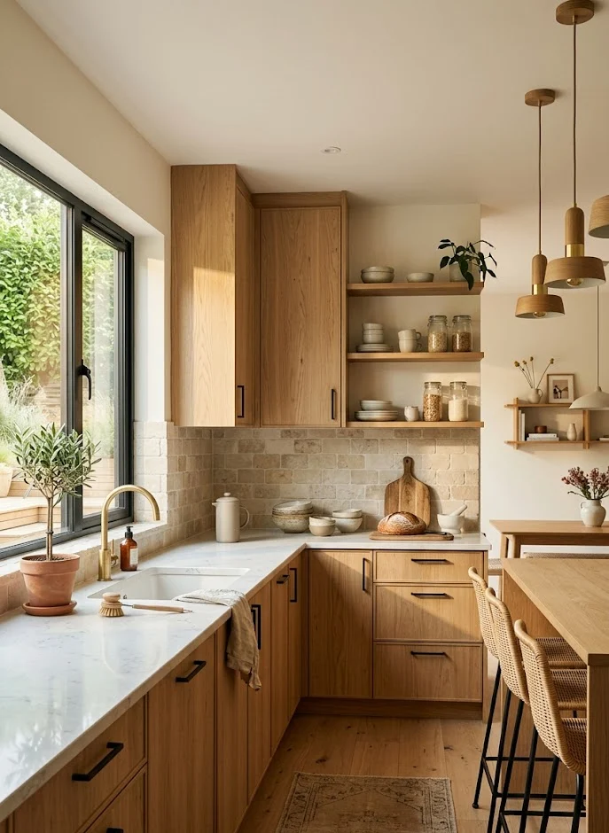 Natural Wood Cabinets