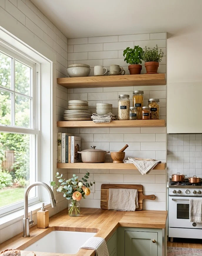 Open Shelving Kitchen Ideas for an Airy and Modern Look