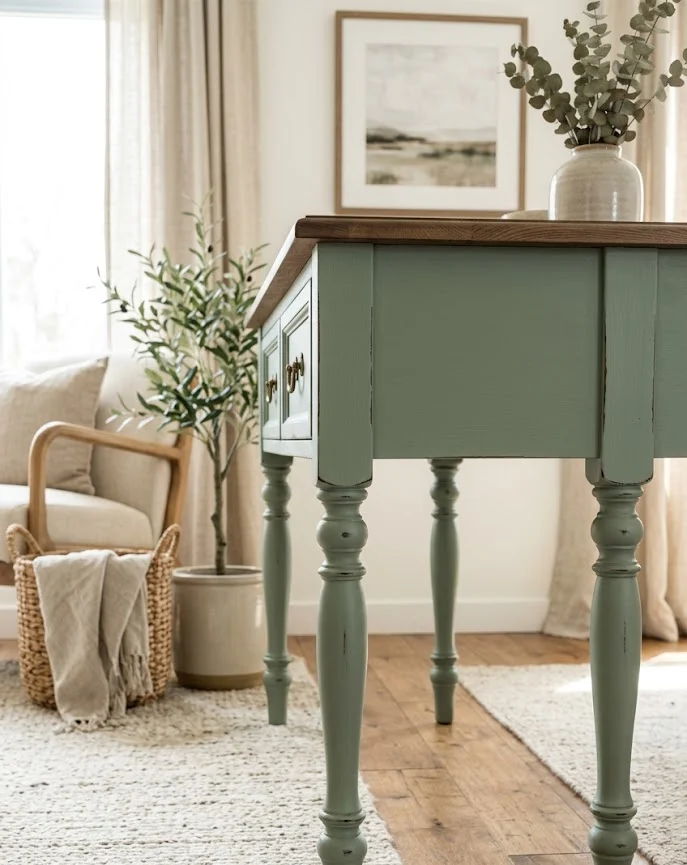 Paint Furniture Legs for a Modern Color Pop