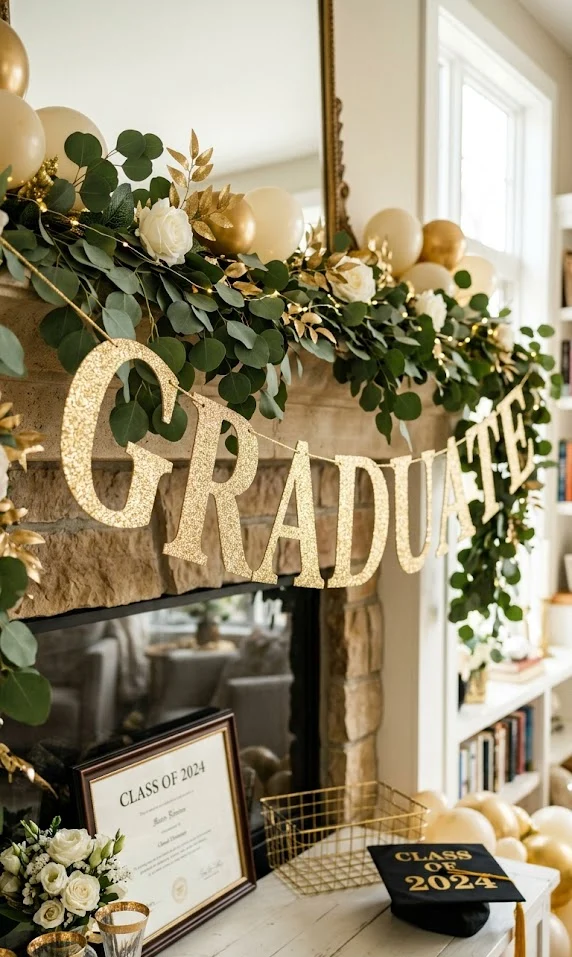 Rustic Kraft Paper Graduation Banner