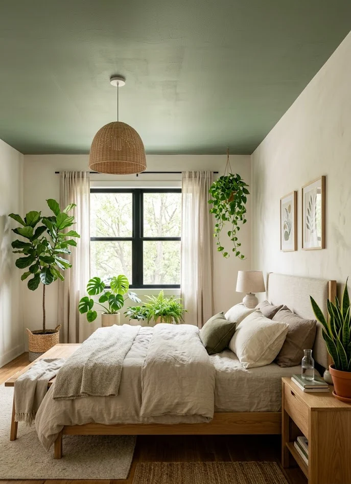 Sage Green Ceiling