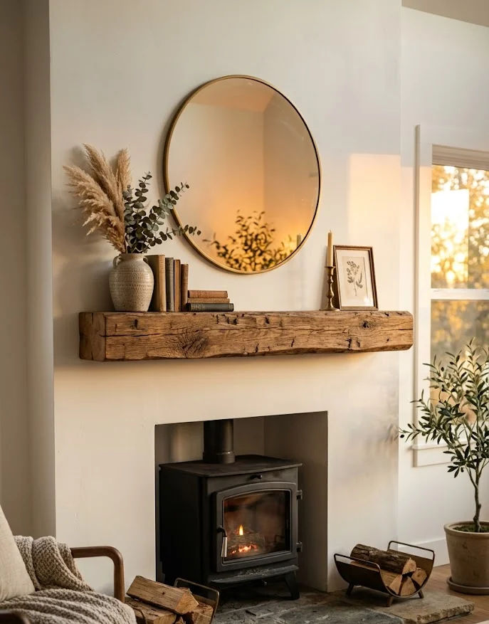 The Floating Concrete & Reclaimed Wood Look