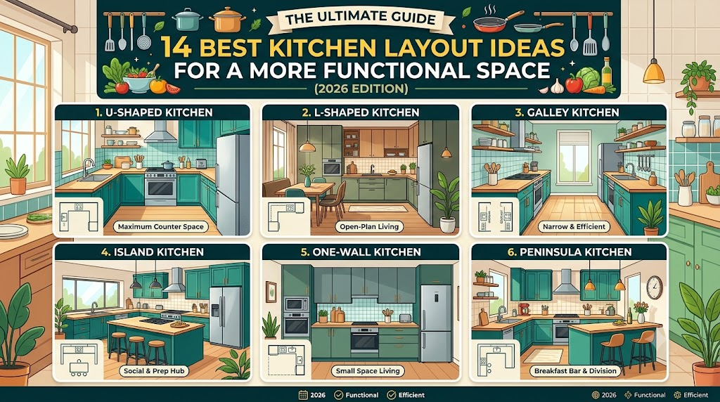 14 Best Kitchen Layout Ideas for a More Functional Space