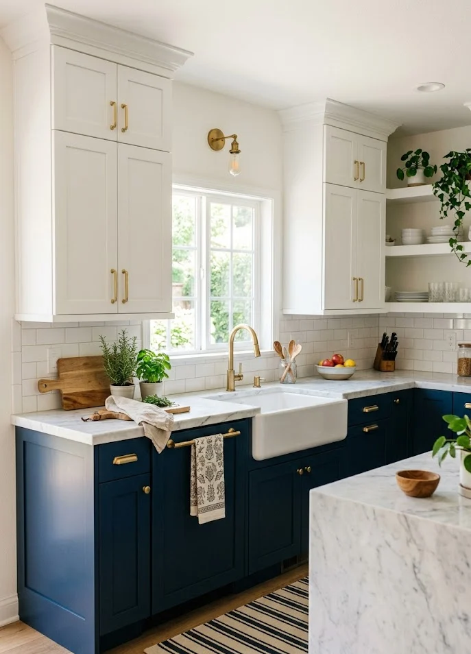 Two-Tone Kitchen Cabinets