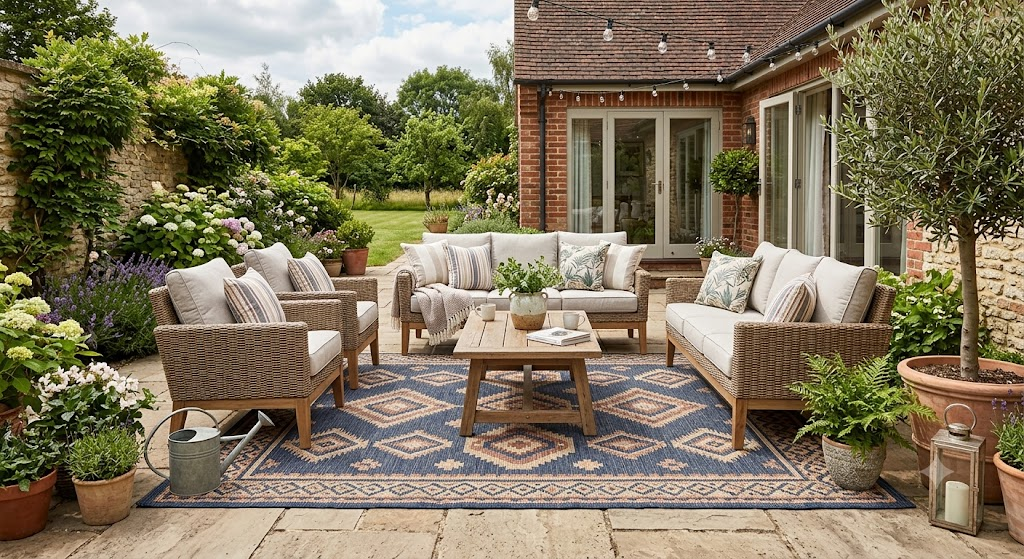 Use Outdoor Rugs to Define the Space