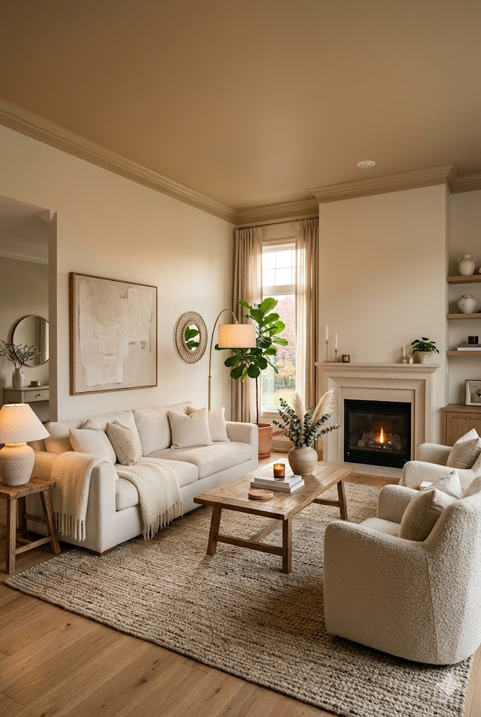 Warm Beige Ceiling