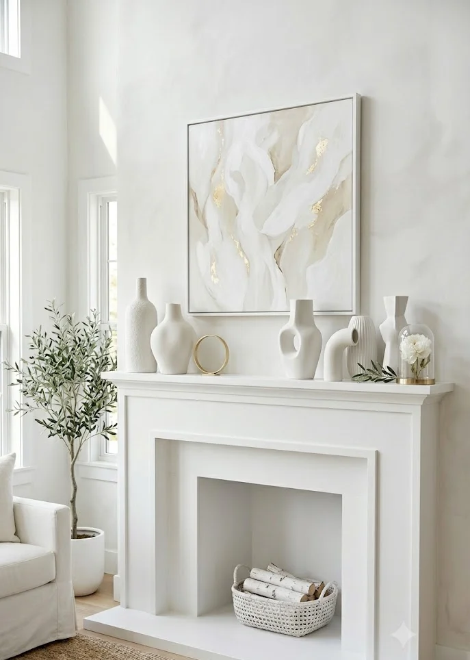White Ceramic and Sculptural Art