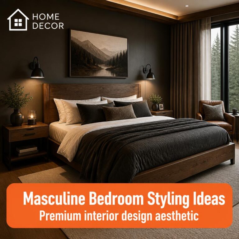 4 Masculine Bedroom Styling Ideas