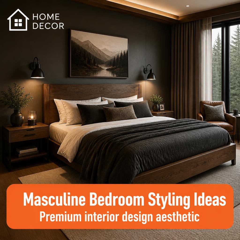 4 Masculine Bedroom Styling Ideas