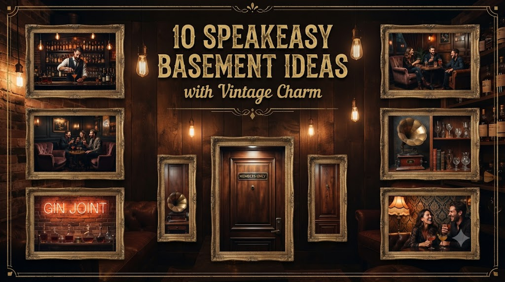 10 Speakeasy Basement Ideas with Vintage Charm