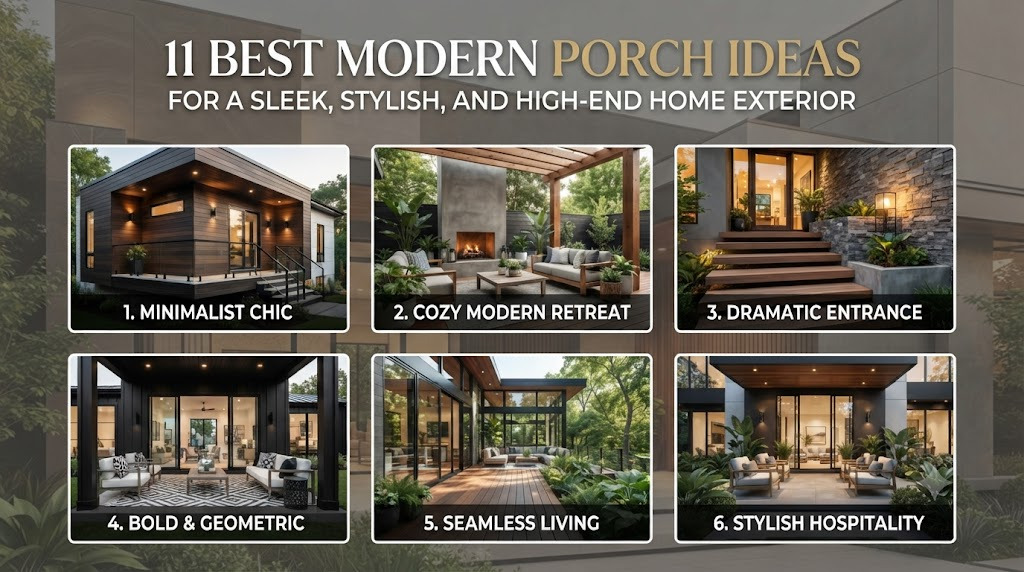 11 Best Modern Porch Ideas for a Sleek, Stylish, and High-End Home Exterior