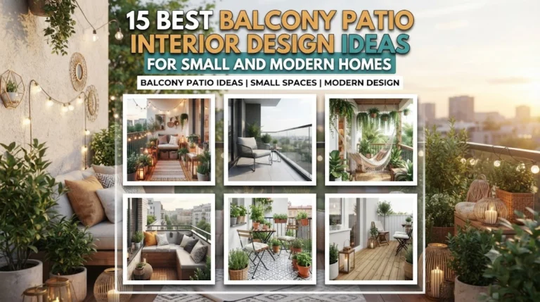 15 Best Balcony Patio Design Ideas for Small Homes