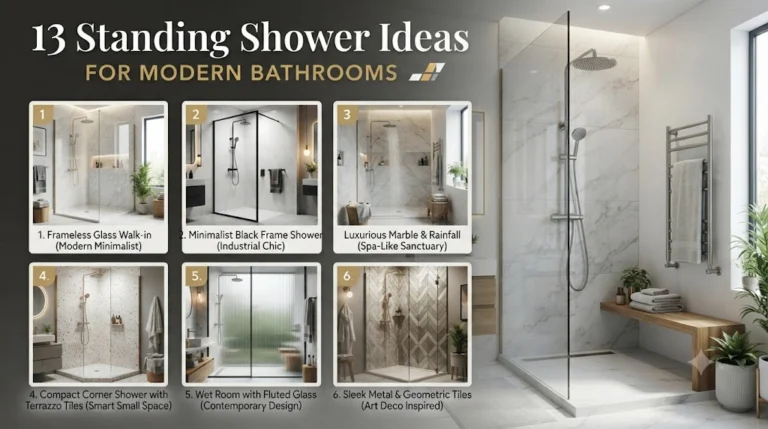 13 Standing Shower Ideas for Modern Bathrooms