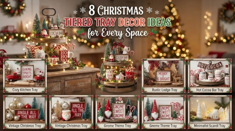 8 Christmas Tiered Tray Decor Ideas for Everypace