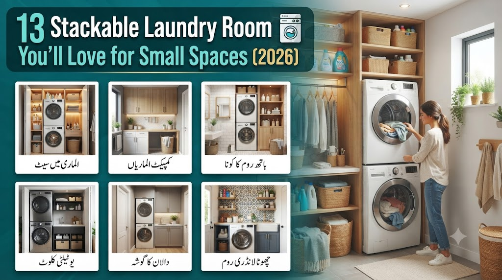 13 Stackable Laundry Room Ideas You'll Love for Small Spaces
