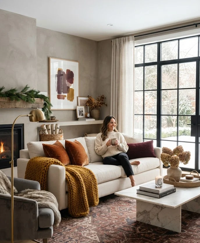 Add Bold Winter Accent Colors