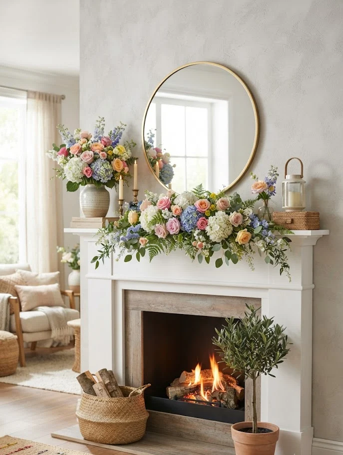 Add Fresh Seasonal Flowers