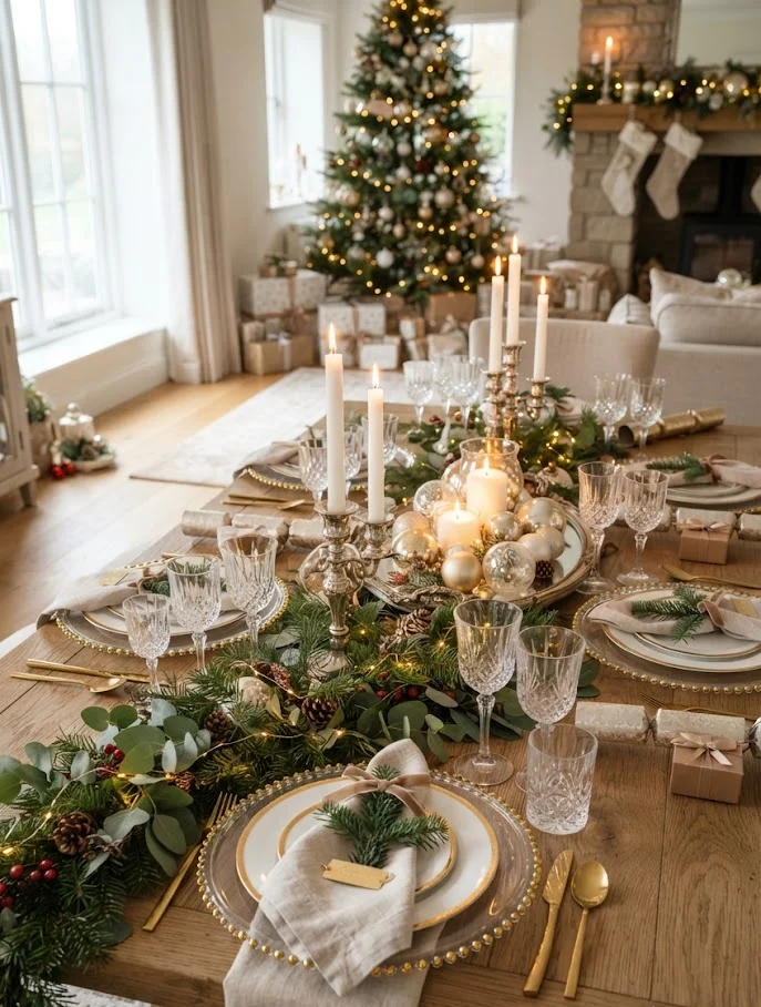 Add Glamour with Metallic Accents and Reflective Décor