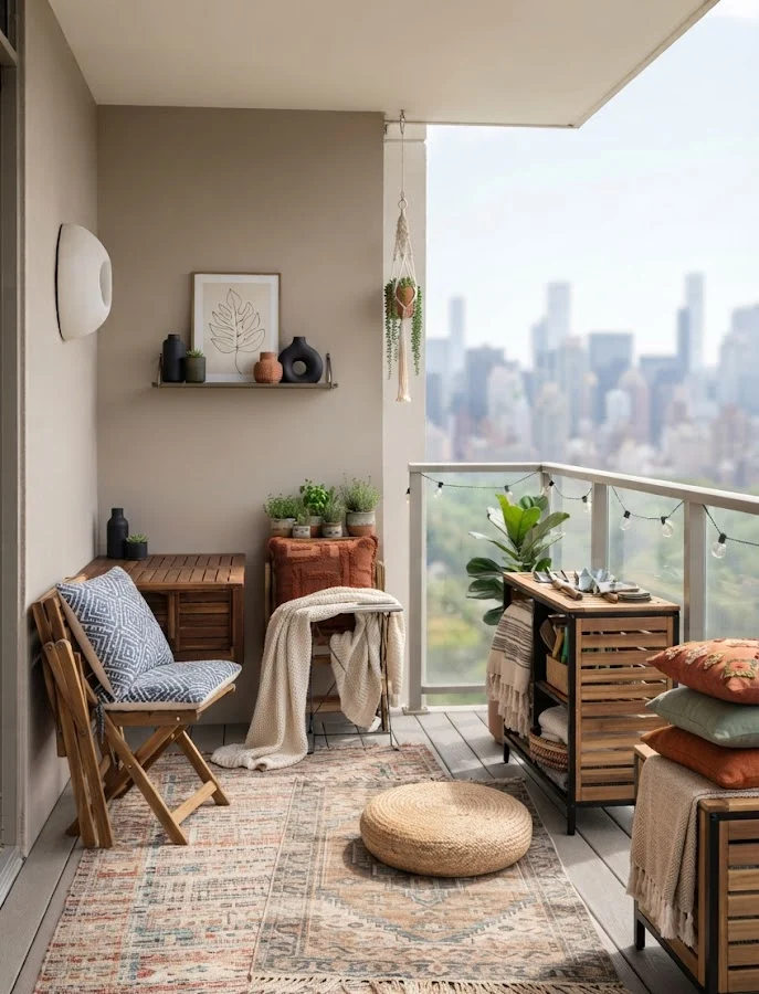 Add Outdoor Cushions and Soft Fabrics