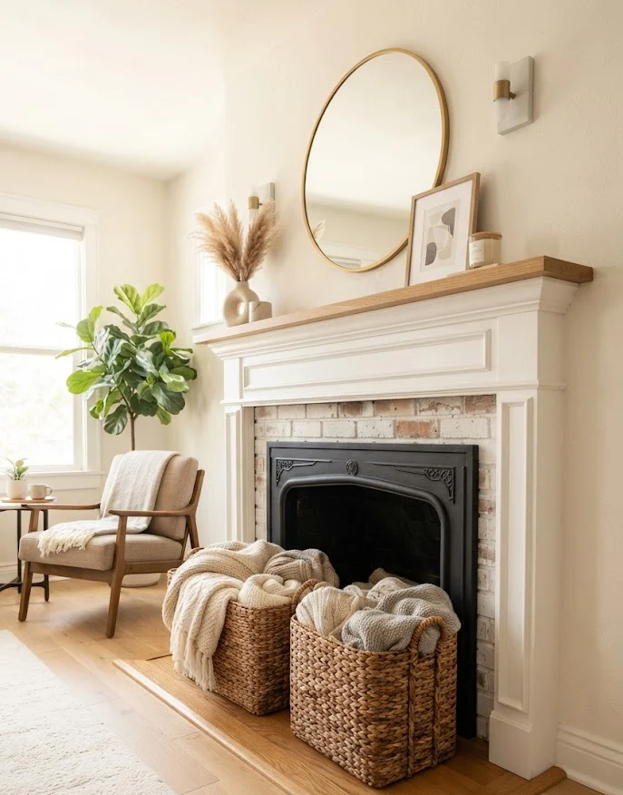 Add Wicker Basket Storage