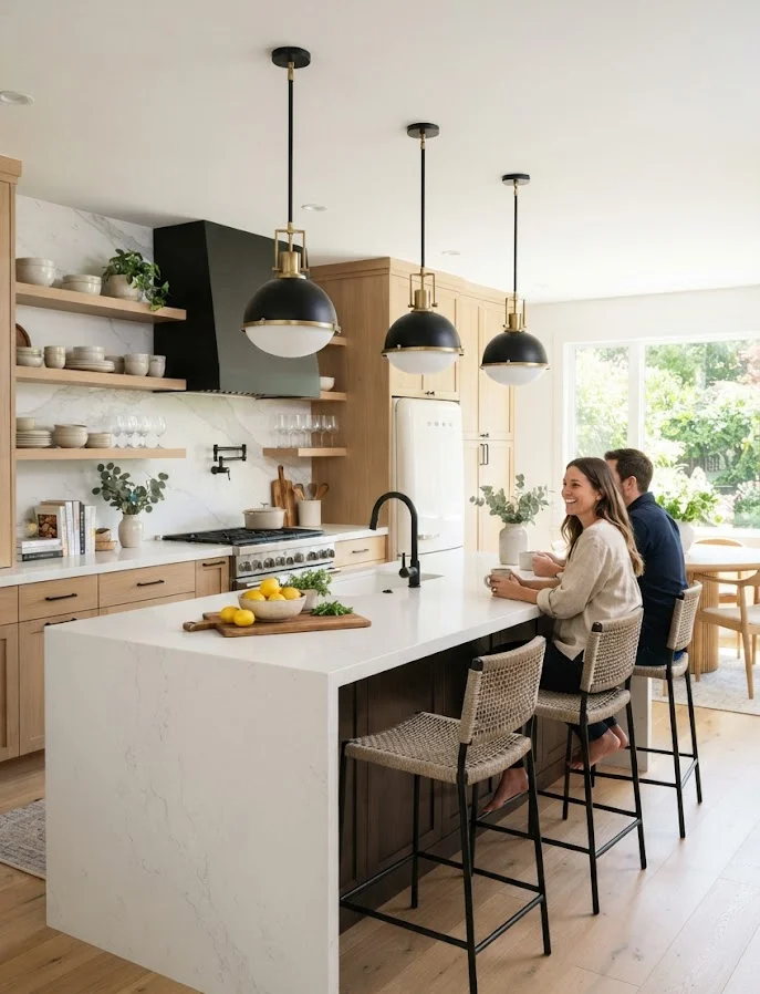 Add a Multi-Functional Kitchen Island