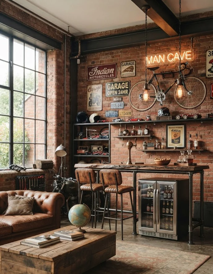 Bar and Lounge Garage Man Cave