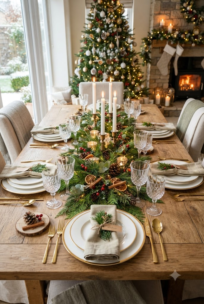 Bring Nature Indoors with a Fresh Greenery Table Runner