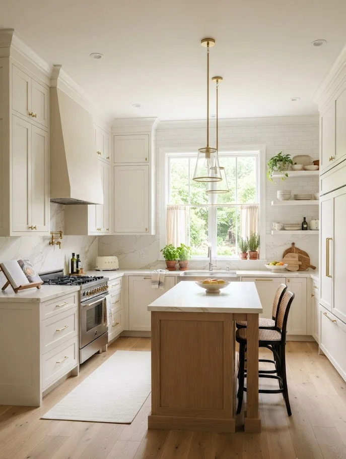 Classic L-Shaped Kitchen Layout