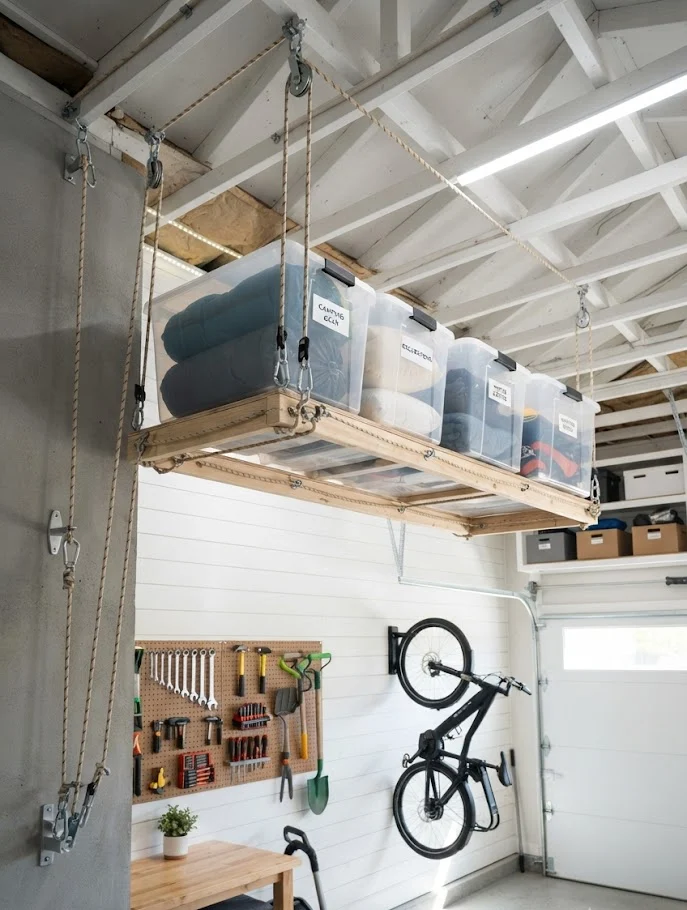 Create Overhead Rope Storage