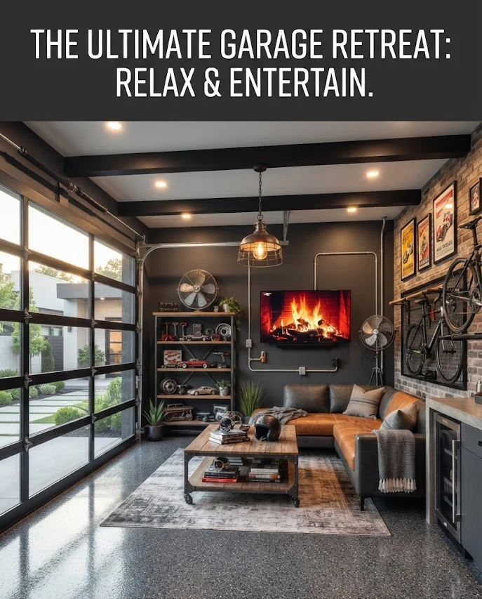 Create a Comfortable Garage Lounge Area