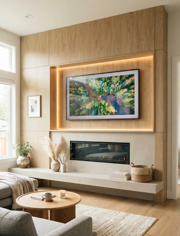 Create a Flush Wall with a Recessed TV Niche